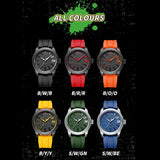 NAVIFORCE New Style Popular Silicone Strap Male Quartz Watches Fashion Casual Waterproof Wristwatches for Men Relogio Masculino