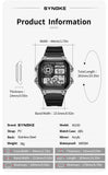 SYNOKE Digital Watches Men Sports Luminous Multifunction Waterproof Women Wristwatch Outdoor and Running Student Seven Lights