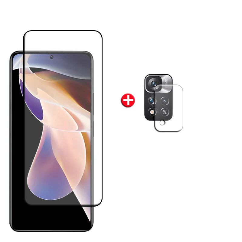 4-in-1 For Xiaomi Redmi Note 11 Pro Plus 5G Glass Redmi Note 11 Pro Plus 11S Screen Protector Redmi Note 11 Pro Plus Lens Glass