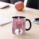 Pink Doctor Nurse Coffee Mugs DIY Customized Enfermera En Apuros Ceramic Milk Tea Mug Cup