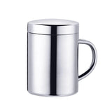 400/260/210ML 304 Stainless Steel Coffee Mug Double Insulation Drinking Cup Tea Cup with Lid