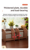 Solid wood bookshelf, desk shelf, desktop finishing, Nanzhu simple vertical table, small retractable storage shelf