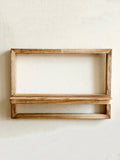 Wooden Display Shelf Floating Shelves Rustic Wood Shelves Wall Storage for Bedroom Kitchen Over Toilet Small Wall Mounted Gifts