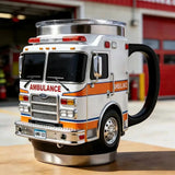 Creative Fire Rescue Mugs Firefighting Coffee Mugs Creative Design Truck Coffee Mug Firefighting Coffee Mugs Tea Cups