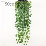 1/2/6Piece Artificial Vine Home Decor Artificial Ivy Leaf Garland Plants Vine Fake Foliage Flowers Creeper Green Ivy Wreath