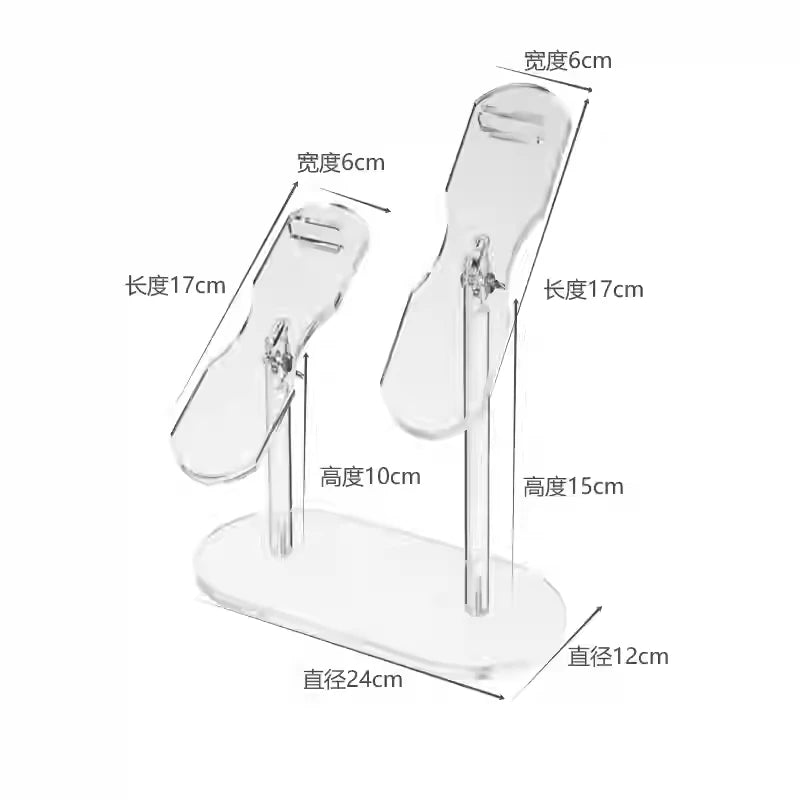 Shoe Display Stand Clear Acrylic High Heels Display Props Shopping Mall Window Counter Shoe Stand Shoe Support Shoe Rack Riser