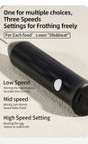 Wireless Milk Frothers  Electric USB Recharge 3 Speeds Handheld Blender Small Coffee Foam Maker Whisk For Coffee Kitchen Tools