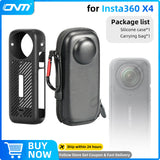 Accessories Set for Insta360 X3 X4 X5 Lens Guard Screen Protector Storage Bag Silicone Case Lens Cap Protective Frame Insta 360