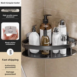 Rustproof Aluminum Bathroom Shelf – No-Drill Over-Tub or Corner Storage for Toiletries & Shower Essentials