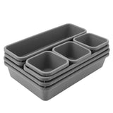 Make Up Organizer Box Storage Drawer Storage Box Closet  Cover Kitchen Bathroom Storage Trays 8pc/set Sundries Jewellery Holder