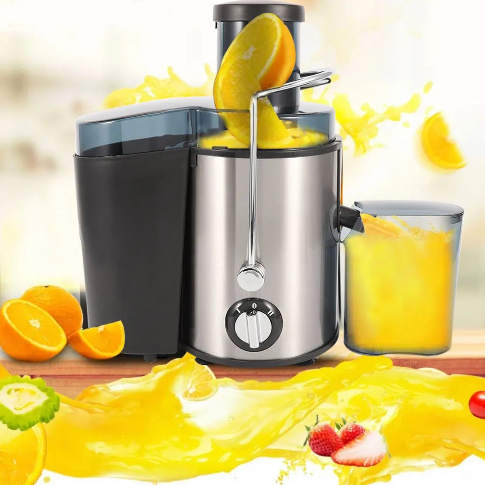Centrifugal Juicer Machine 500ML Stainless Steel Juicer Machine Whole Fruit Vegetable Centrifugal Juice Extractor
