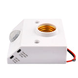 Motion Sensor Light Socket Adapter Holder with Infrared Sensor 110-240V E27 LED Bulb Base PIR Motion Detector Wall Lamp Holder