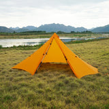 Knot Hufu1 Outdoor Camping Pyramind Tent Lightweight 20D Double Silicone Hiking Traveling Backpack 1P-2P Octagonal Tent