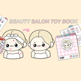 Children's Stress Relief Toys Beauty Salon Simulation Quiet Book DIY Material Package Handmade Toys Early Education Puzzle Stres