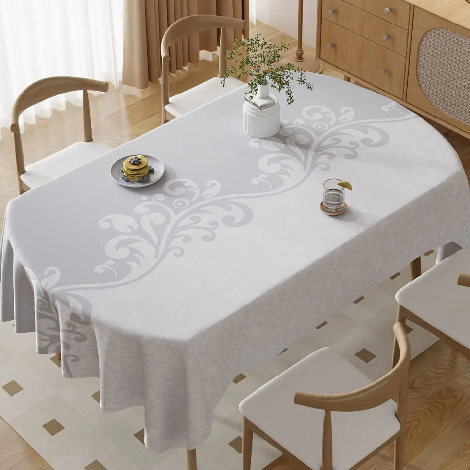 Square Printing Tablecloth No Wash Oil Proof Waterproof and Heat-resistant PVC Table Mat Home Banquet Coffee Table Decoration
