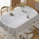 Square Printing Tablecloth No Wash Oil Proof Waterproof and Heat-resistant PVC Table Mat Home Banquet Coffee Table Decoration