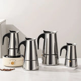 2/4/6/9/12 Cups Coffee Pot Mocha Espresso Latte Stovetop Filter Stainless Steel for Kitchen Moka Coffee Maker Coffee Maker Pot