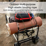 Outdoor Heavy Duty Bungee Cord Elastic Tie Strap String Carabiner Hooks Kayak Cycling Luggage Packing Ropes Camping Accessories