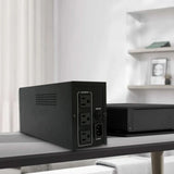 1000VA/600W 120V UPS Power Supply Battery Standby Power with 3 Outlets and LCD Display Surge Protector for Home and Office
