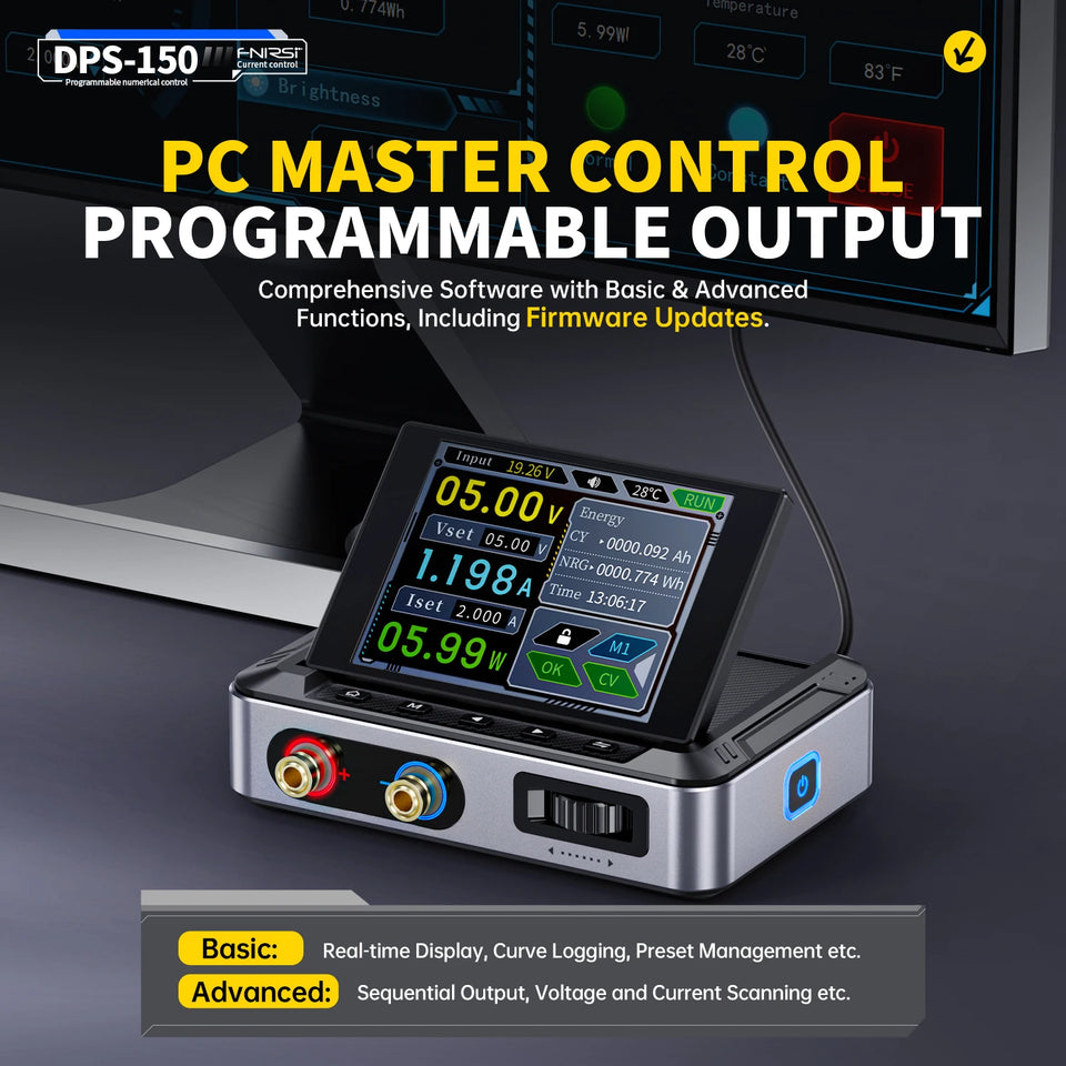 FNIRSI DPS-150 DC Power Supply Laboratory Power Supply Adjustable 30V 5A Switching Power Supply Portable Digital Power Supply