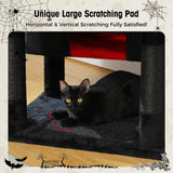 Multi-Level Cat Tree Tower with Scratching Posts&Board, Hammock, Cat Condo, Spacious Top Perch,Dangling Balls for Indoor Cats