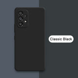 Official Square Liquid Silicone Phone Case for Samsung Galaxy A13 A23 A33 A53 A73 5G Soft Waterproof Mobile Back Covers Carcasas