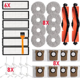 For Xiaomi Robot Vacuum X20+/X10+ /X20 Plus/X10 Plus Parts Mop Cloth Dust Bag Roller Side Brush Hepa Filter Part Accessories