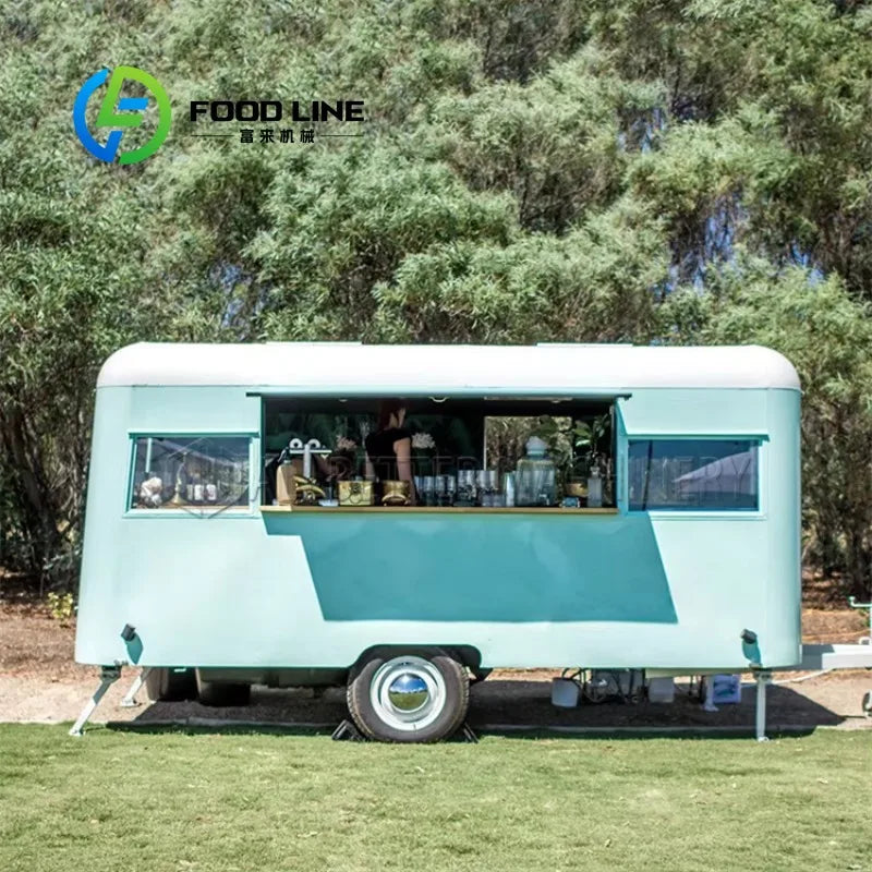 All Purpose Mobile Food Trailer for Sale Flexible Movement Design for BBQ Coffee Ice Cream Vending Complete Package