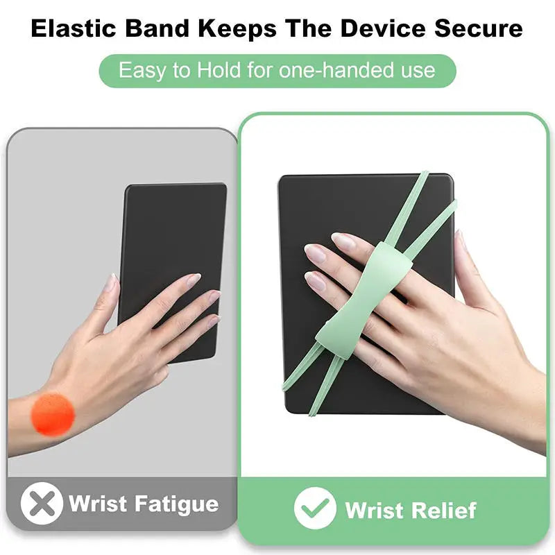 Soft Silicone Hand Strap for Kindle Tablets Comfortable Lightweight Finger Grip Holder High Elasticity Straps for Kobo E-Book
