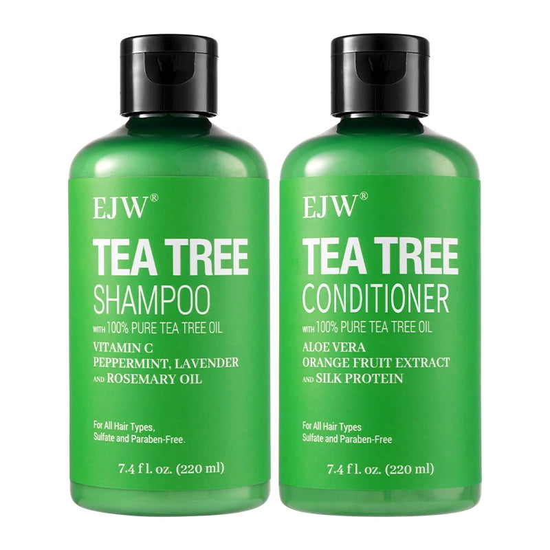 Tea Tree Oil Shampoo and Conditioner  Set| Refreshes Scalp, Soothes,Cleanses  Buildup, Clarifying for Oily Hair|Pure Tea Tree