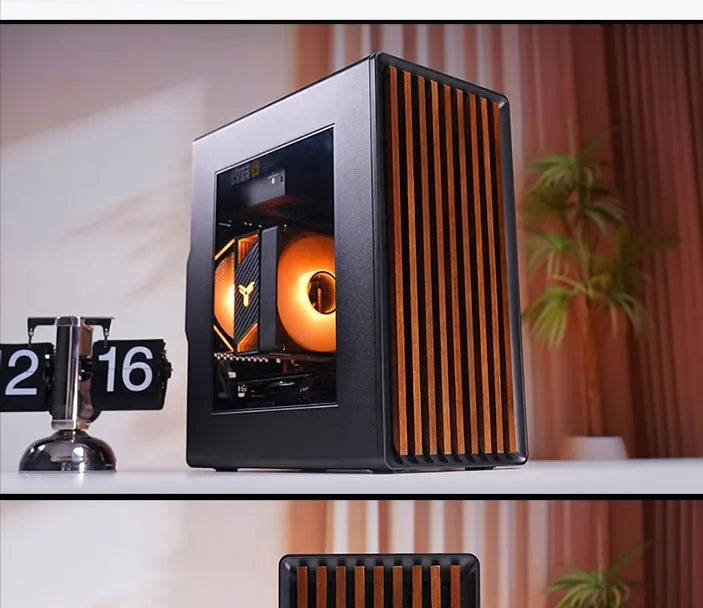 WJCOOLMAN Craftsman Series Small Chassis Home-Type Desktop Computer Supports M-ATX Motherboard - Compact Gaming PC Build