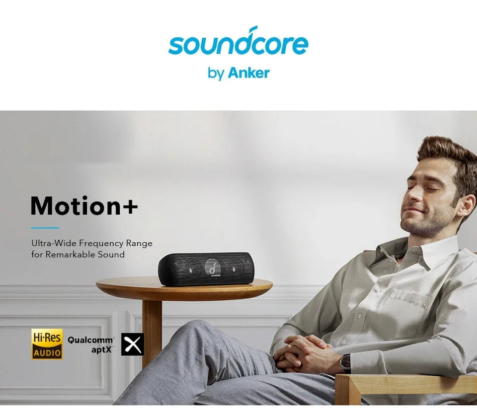 Global Version Original Soundcore Motion+ Bluetooth Speaker with Hi-Res 30W Audio Bluetooth Speakers Portable Speaker Sound Box