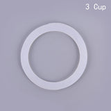 2pcs Silicone Seal Ring Flexible Washer Gasket Ring Replacenent For Cups Moka Pot Kitchen Coffee Espresso Makers Parts