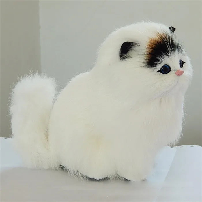 Electronic Plush Cats With Meowing Sound Lovely Decoration Animal Doll Toy Cute Electric Cat Soft Kids Pet Model For Kids Gift