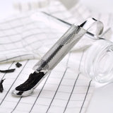 Portable Home Tea Accessories Filter Stainless Steel Tea Maker Piping Design Tea Spoon Brewer Long Handle Metal Creative Cup