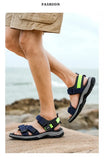 Summer Men's Sandals Trendy Casual Outdoor Sport Shoes for Holidays Beach Breathable Wear-Resistant Hiking & Walking Sandals