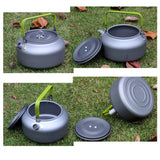 Portable Outdoor Water Kettle Water Pot Teapot Coffee Pot Indoor Aluminum Alloy Tea Kettle Outdoor Camping Hiking Picnic Pot