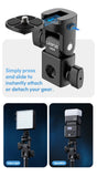 Ulanzi LA04 Univeral Light Stand Adapter with 1/4" Cold Shoe Mount for Phone Stand DSLR Camera LED Light 180° Tilt for Lighting
