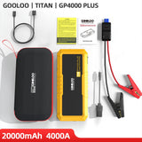 GOOLOO 4000A Start Power Bank 20000mAh Jump Starter Car Booster External Battery 12V Starting Device for Petrol Diesel Powerbank