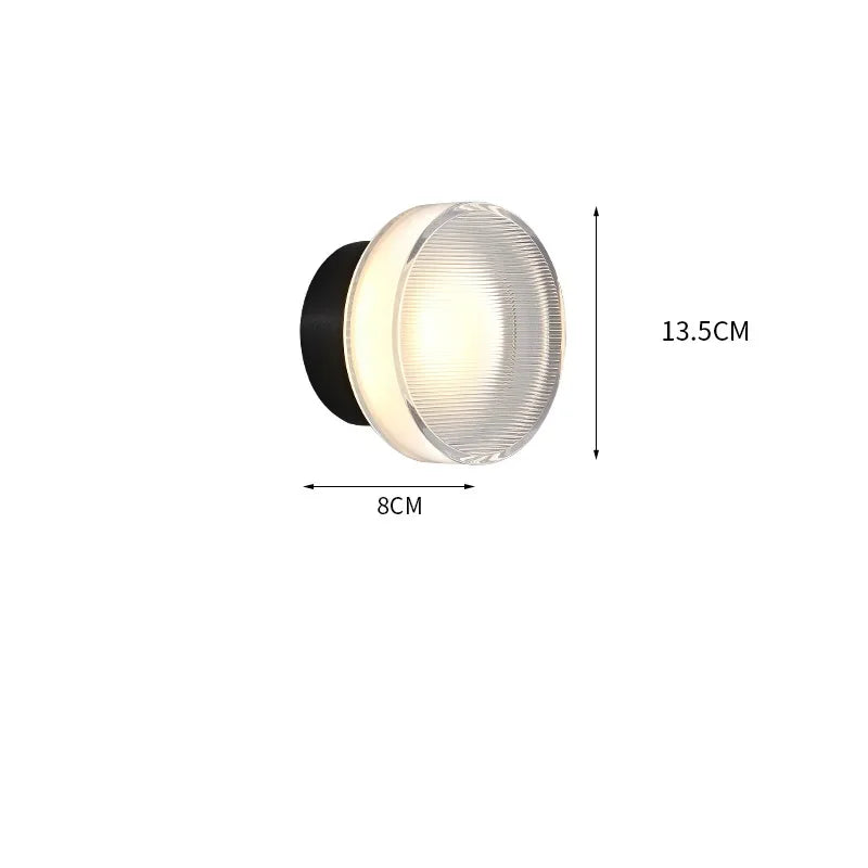Nordic LED Wall Lamp Ceiling Light Acrylic Amber Jelly Grey Fixture Corridor Aisle Wall Sconces Commercial Decoration Lighting