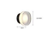 Nordic LED Wall Lamp Ceiling Light Acrylic Amber Jelly Grey Fixture Corridor Aisle Wall Sconces Commercial Decoration Lighting