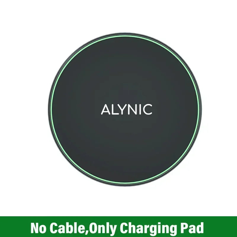 Fast Wireless Charger Pad Stand for iPhone 16 15 14 Samsung Xiaomi Earphone Phone Chargers Induction Wireless Charging Station