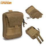 Tactical EDC Molle Pouch Waist Pack Utility Pouches Multifunction Double Zipper Waist Bag Hunting Tool Pouch