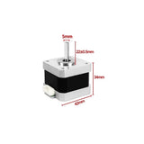 Nema17 Hybrid Open-loop Stepper Motor 2PH 34/40/48/60mm Length 4-Lead 0.28/0.42/0.56/7Nm for 3D Printer CNC Machine Tools Laser