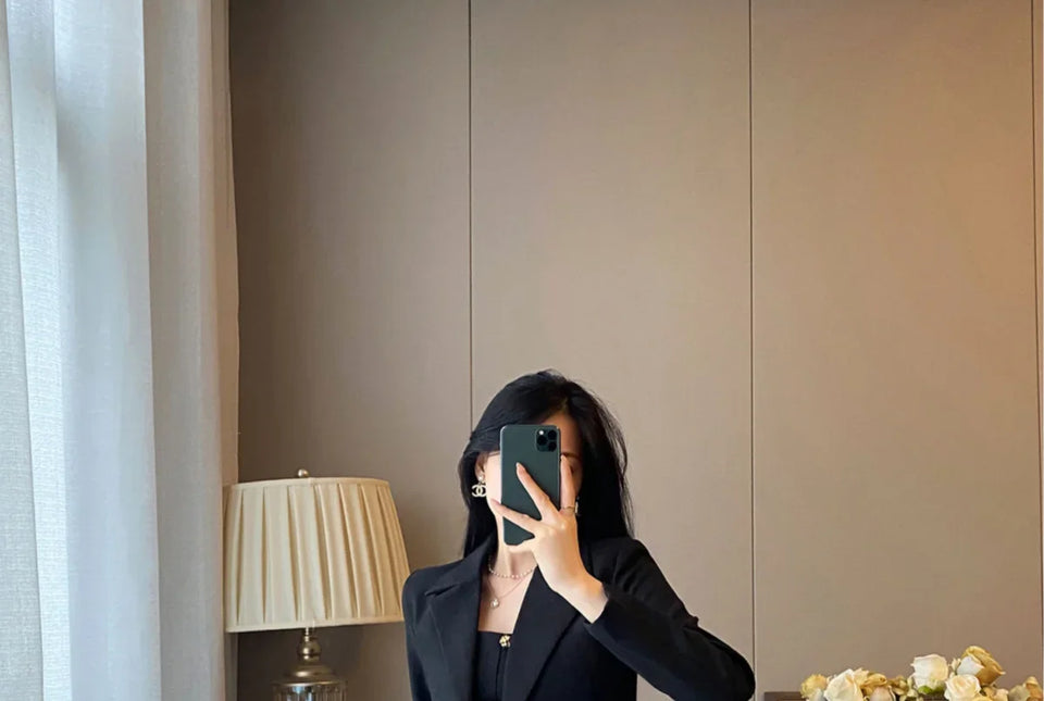 Long Sleeve Suits 2 Pieces Sets for Women Sexy Woman Outfit Office Clothing New Arrivals Vintage Festival Y2k Clothes Matching