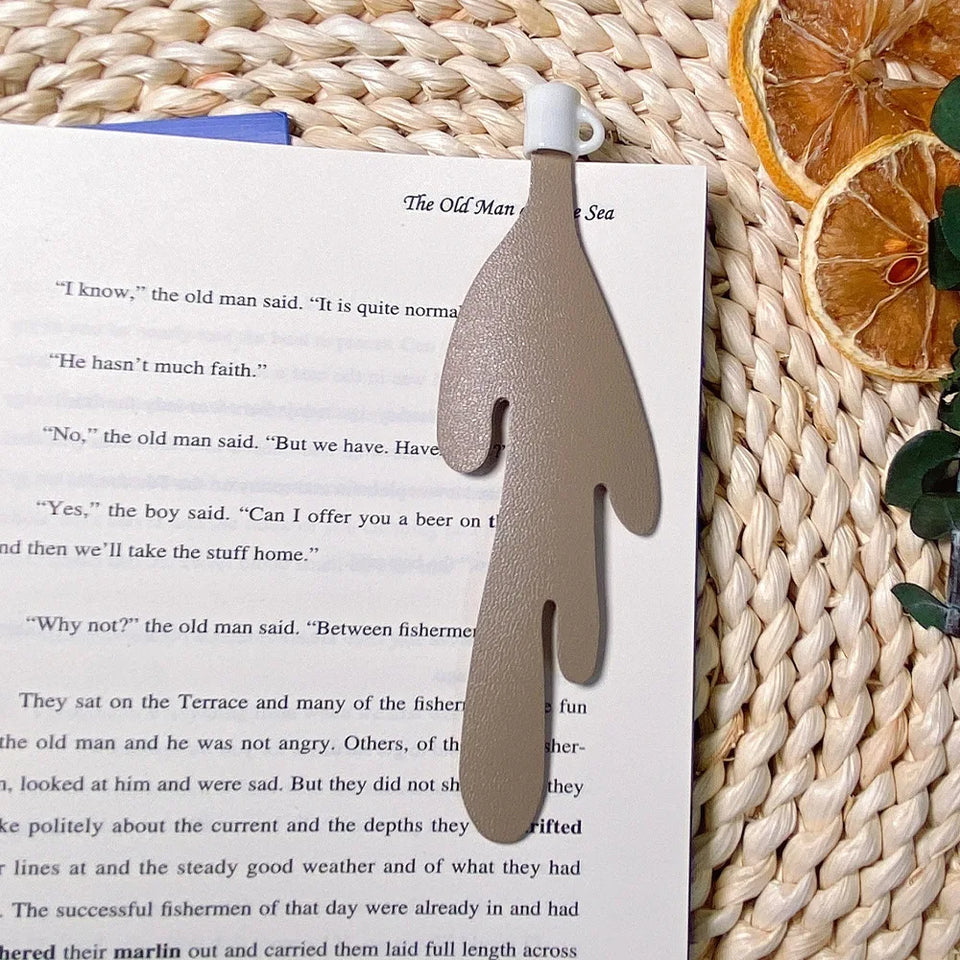 Funny Bookmark Spilled Coffee Bookmark Corner Marker Gift for Kid Students Reading Bookmarks