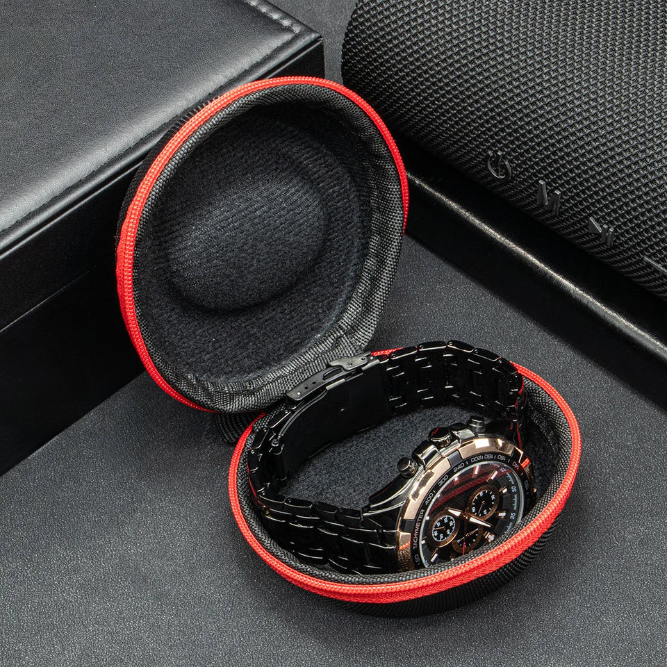 Travel Case Portable Storage Box for Single Watch Shock and Impact-resistant for Wristwatches Smart Watches Accessories