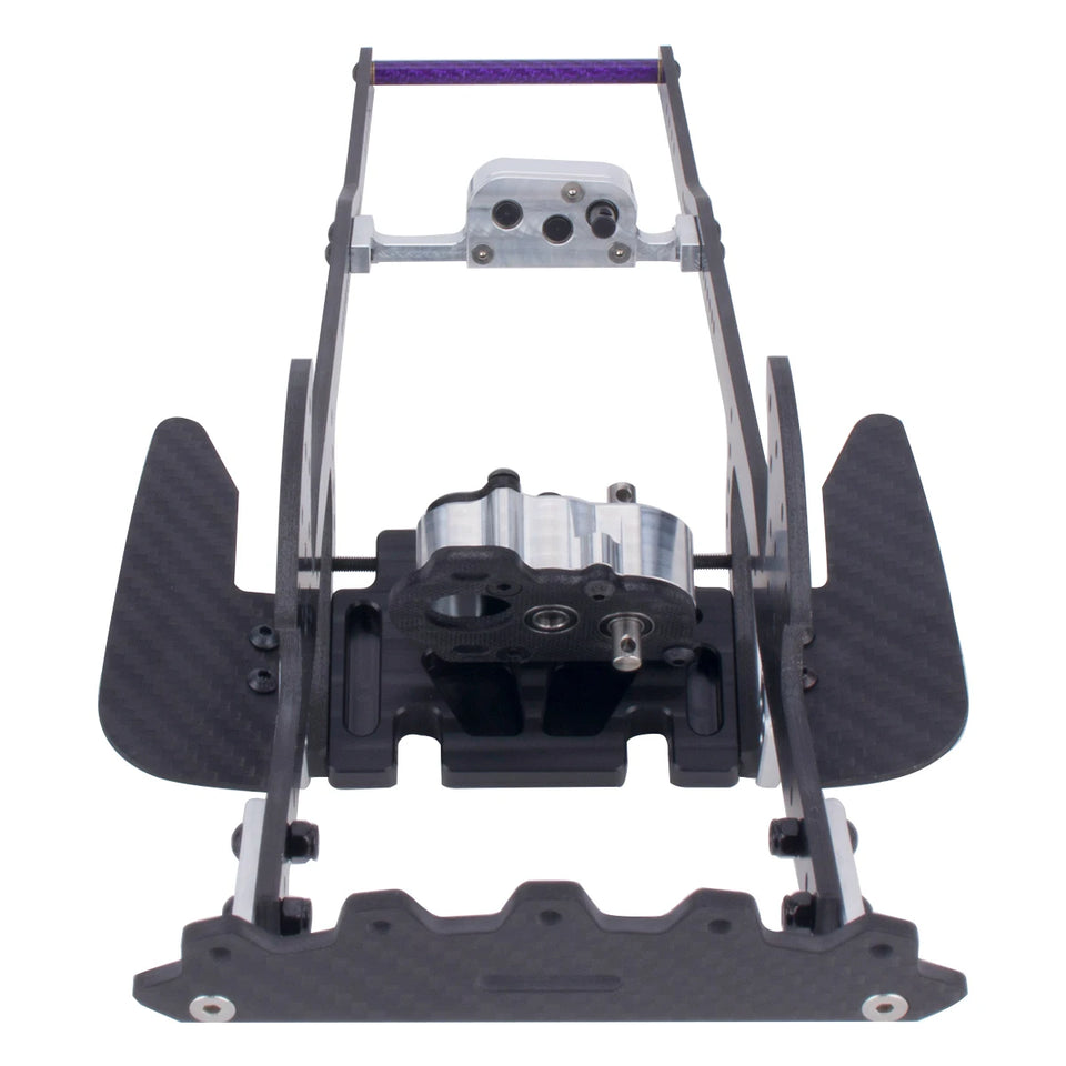 48Pitch Ultralight Portal Transmission Tiny Gearbox with Slipper Pad for 1/10 LCG Chassis Cheater Rigs Capra SCX10 III AR45 Axle