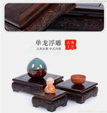 Premium Wooden Pedestal Display Shelf - Ideal for Bonsai Plants, Mini Flower Pots, Coffee/Tea Sets & Figurines | Standing Base