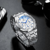 CHENXI Business Quartz Man Wristwatch Multi-function Luminous Calendar Men's Watches Waterproof Chronograph Stop Watch